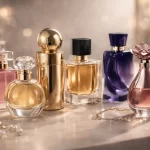 Lançamento de perfumes com frascos elegantes e tendências do momento