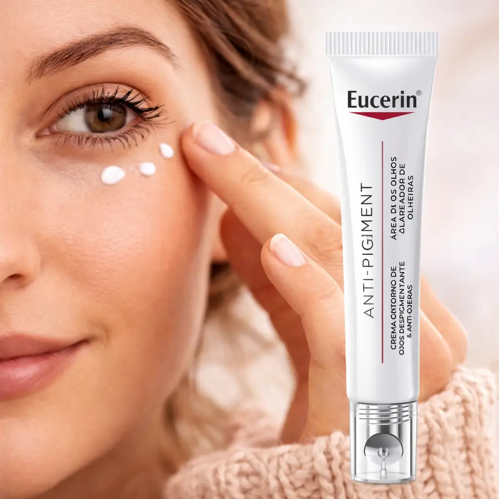 Eucerin creme de olhos clareador de olheiras para contorno dos olhos efeito descansado