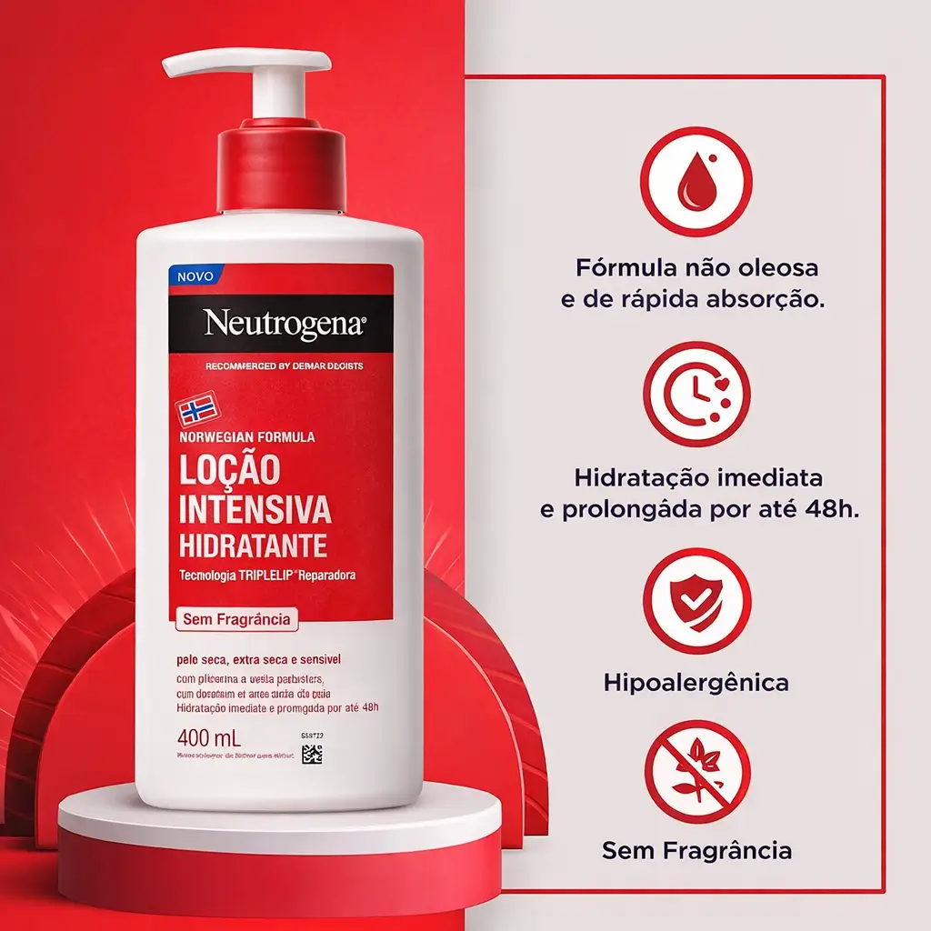 Neutrogena hidratante corporal intensivo para hidratação corporal no outono