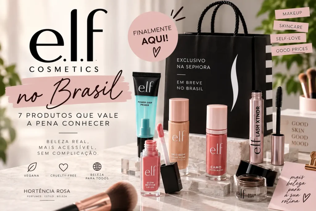 e.l.f. Cosmetics no Brasil com produtos de maquiagem da marca