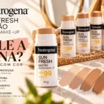Neutrogena Sun Fresh Bastão FPS 99 com cor, cinco tonalidades e efeito maquiagem